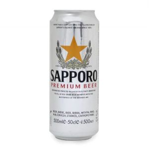 Cerveza japonesa SAPPORO en lata - SAPPORO PREMIUM CAN 500ML