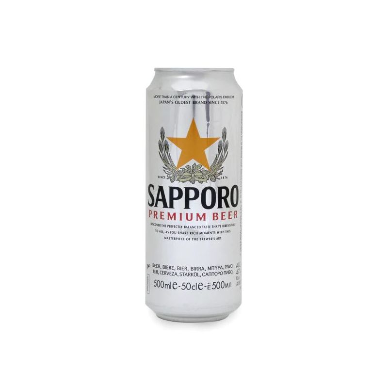 Bière japonaise Sapporo en canette - SAPPORO PREMIUM CAN 500ML
