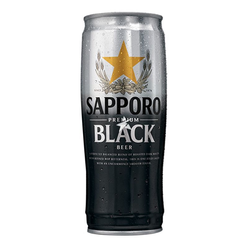 Birra giapponese SAPPORO in lattina - SAPPORO PREMIUM BLACK CAN 650ML