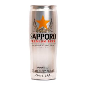 Cerveza japonesa SAPPORO en lata - SAPPORO BEER SILVER CAN 650ML