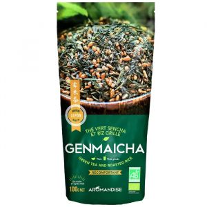 Thé vert Sencha Bio et riz genmaicha, 100g- AMERIKA