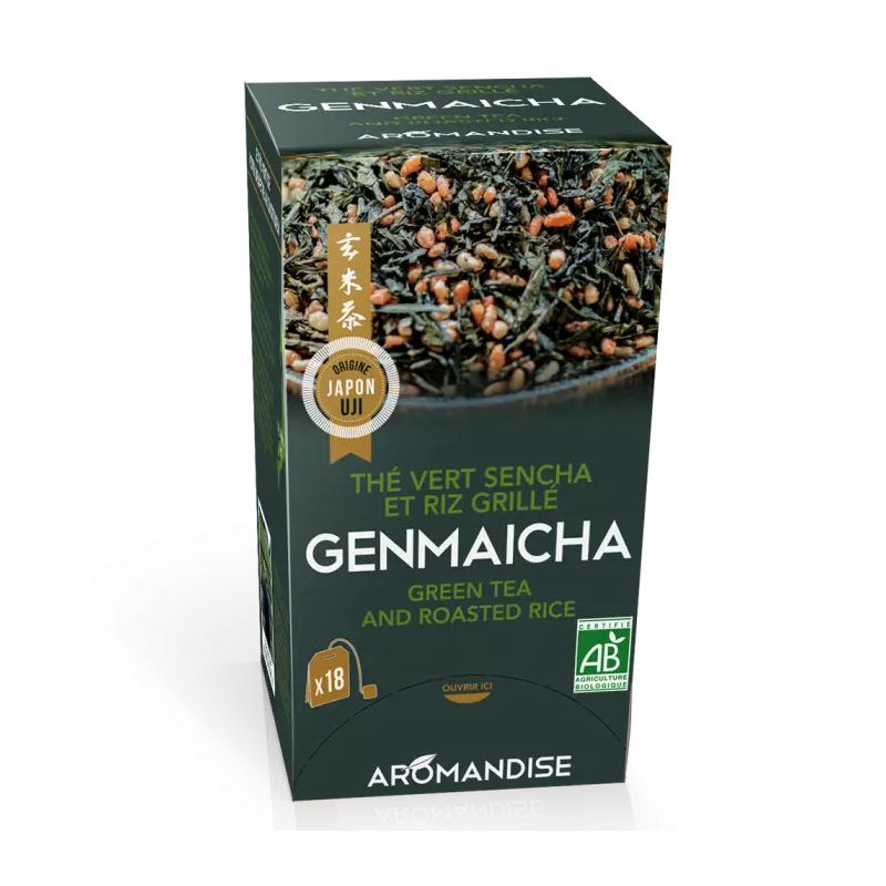 Thé vert Bio et riz Genmaicha en infusettes- GENMAI CHAMAI