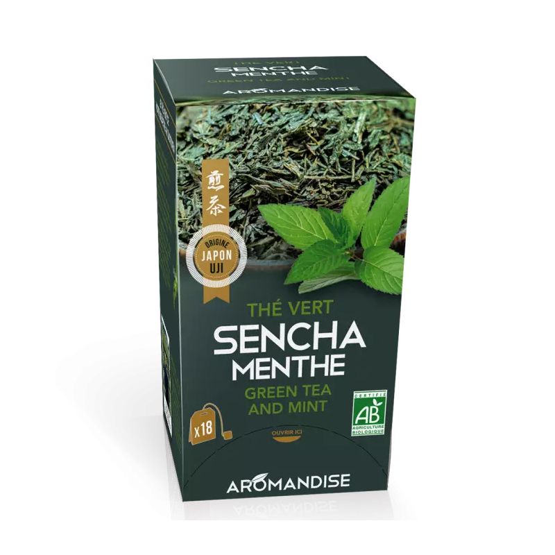 Organic green tea and Genmaicha rice in bags - GENMAI CHAMAI