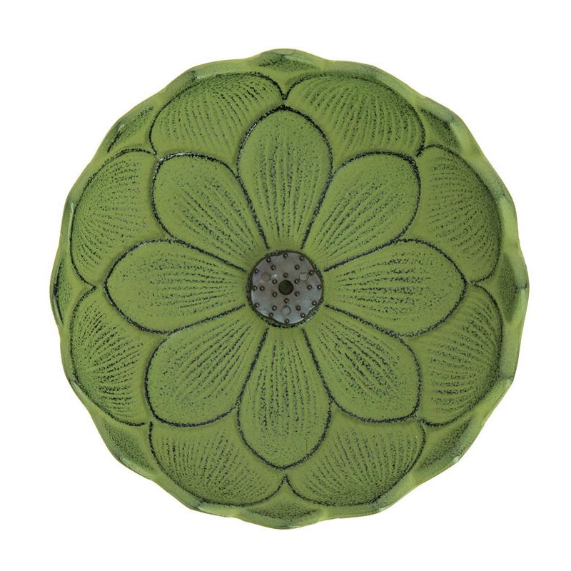 Quemador de incienso de hierro fundido verde japonés, IWACHU LOTUS, flor de loto