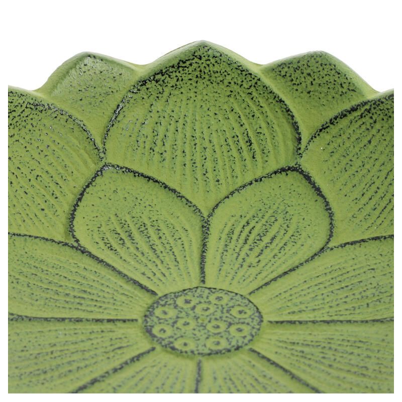 Japanischer Weihrauchbrenner aus grünem Gusseisen, IWACHU LOTUS, Lotusblume