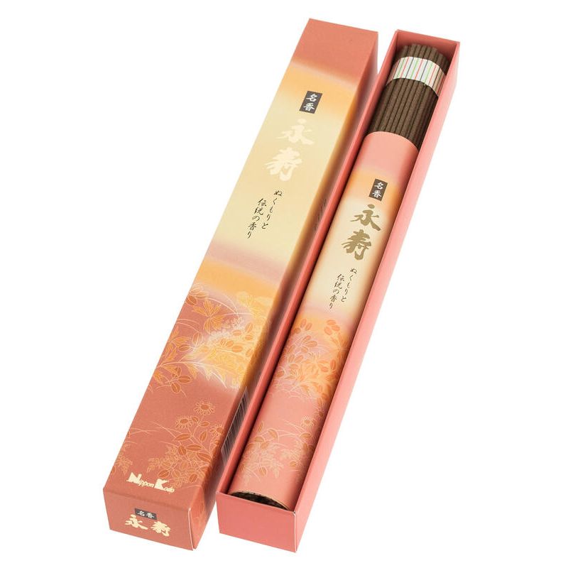 Box of 100 long-lasting incense sticks, EIJU MEIKO, Cinnamon and Amber