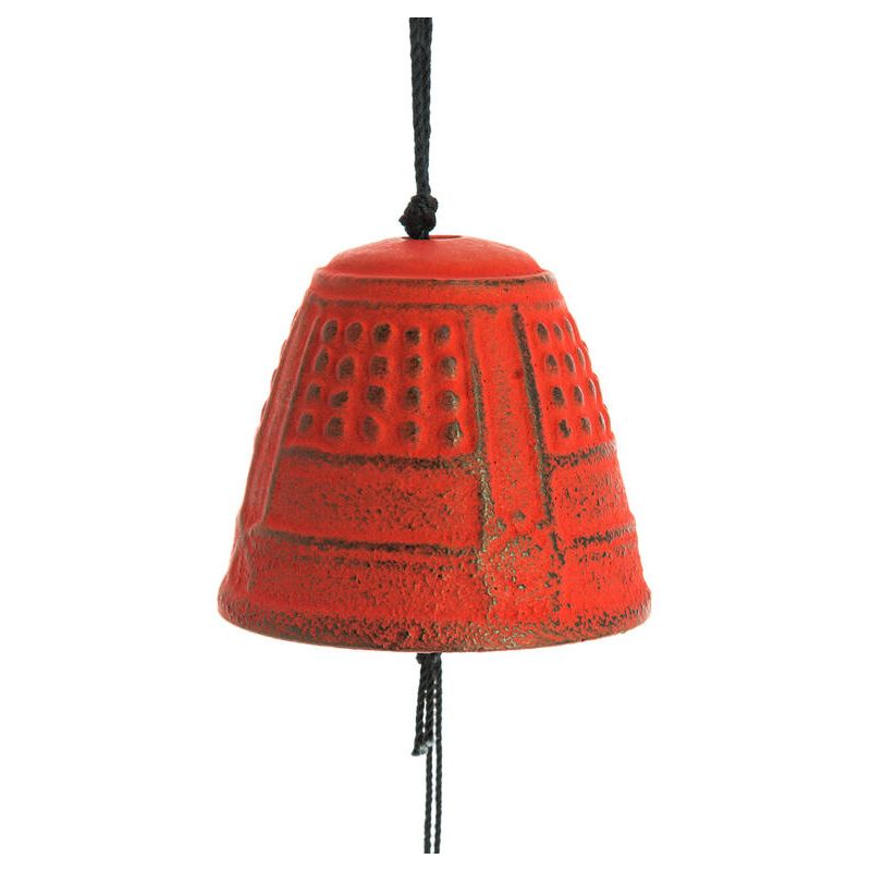 Campana de viento Feng Shui Furin Iwachu negra 4,5 cm