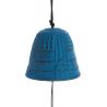 Campana a vento Feng Shui Furin Iwachu azzurro 4,5 cm