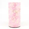 Pink Japanese tea box in washi paper - PINKU - 200gr