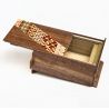 Secret box in traditional Yosegi marquetry from Hakone, OBI, 21 levels