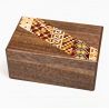 Secret box in traditional Yosegi marquetry from Hakone, OBI, 21 levels