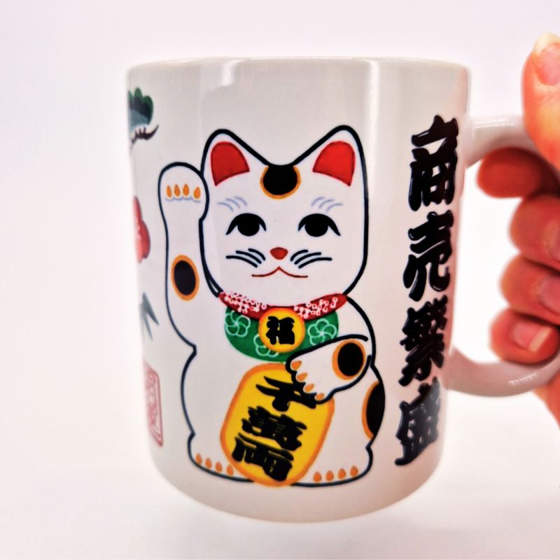 Tasse à thé en céramique avec anse, MANEKINEKO