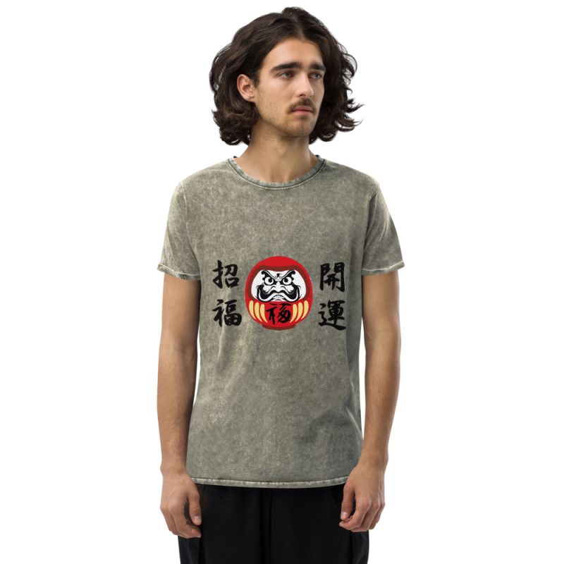 Camiseta de algodón verde oscuro, DARUMA