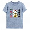 T-Shirt Denim bleu en coton, MANEKINEKO 2