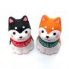 Duo de Chien Shiba japonais fortune- UN