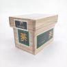 Japanese green tea, Aracha Zuruchi, 120g, in wooden box, Shizuoka.