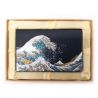 Porta carte rettangolare giapponese con motivo a onde Hokusai - HOKUSAI HA