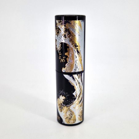 Japanese resin atomizer black wave pattern by Hokusai- HOKUSAI HA