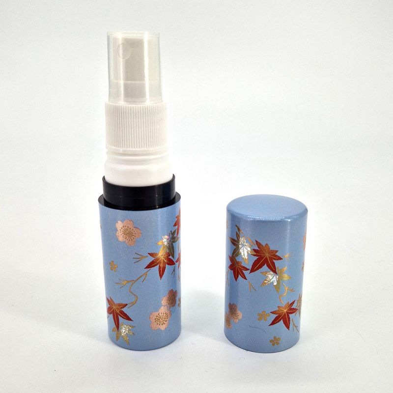 Japanese resin atomizer blue autumn leaves pattern - FUKIYOSE