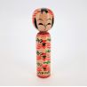 Muñeca japonesa Kokeshi, nueva, de madera - tipo ZAO - 12cm