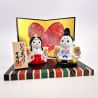 mariés japonais en céramique - KINSAI HINA DOLL - 7 cm