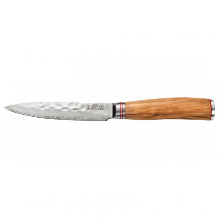 Cuchillo multiusos grande con mango de olivo - Orivu~ie - 12cm