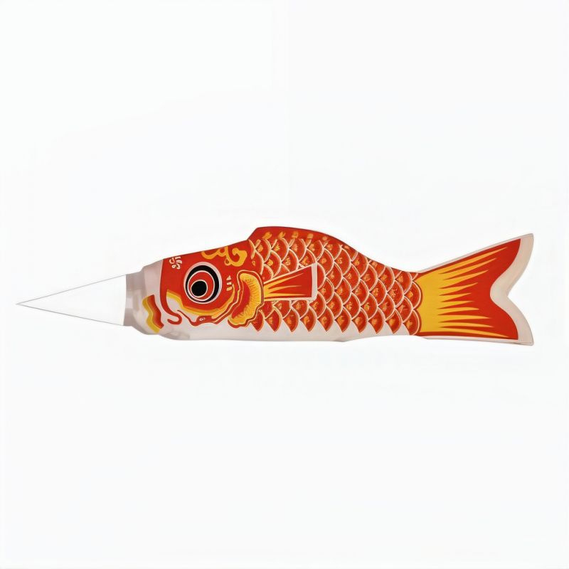 Windsock in the shape of a red koi carp, KOINOBORI AKA