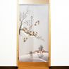 Japanese Noren polyester curtain, YORU NO FUKURO