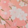 rideau noren japonais, rose, polyester, 85 x 150 cm, 2 lapins, USAGI PINKU