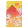 Japanese Noren Curtain, orange, 85 x 150cm, Sakura and Fuji HANAMI