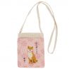 Bolso tote pequeño 100% algodón Perro Shiba y flores Sakura - SAKURA NO HANA