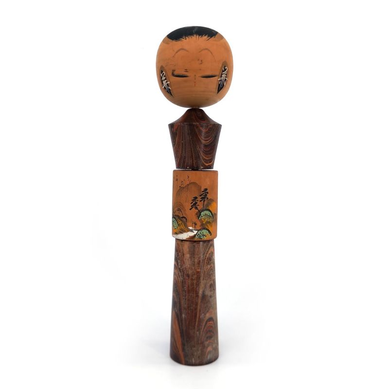 Japanische Holzpuppe, KOKESHI VINTAGE, 32 cm