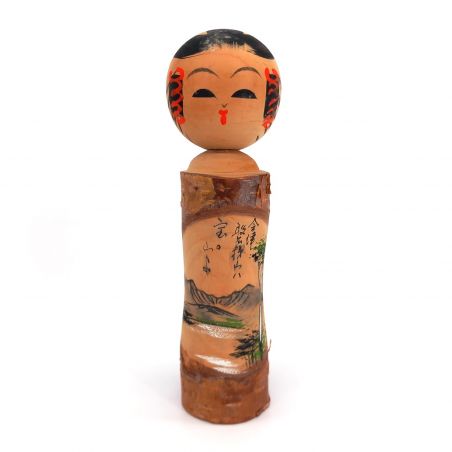 Japanische Holzpuppe, KOKESHI VINTAGE, 18.5 cm