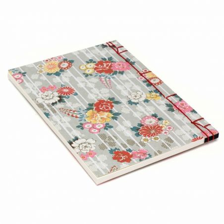 Japanese notebook with peony motif - BOTAN