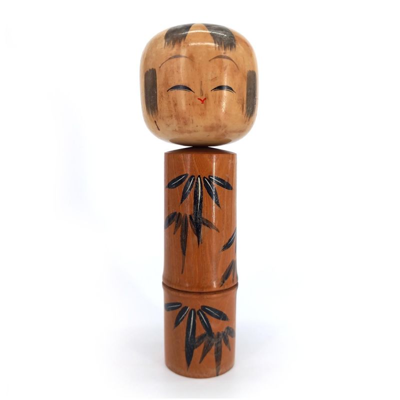 Bambola giapponese in legno, KOKESHI VINTAGE, 24cm