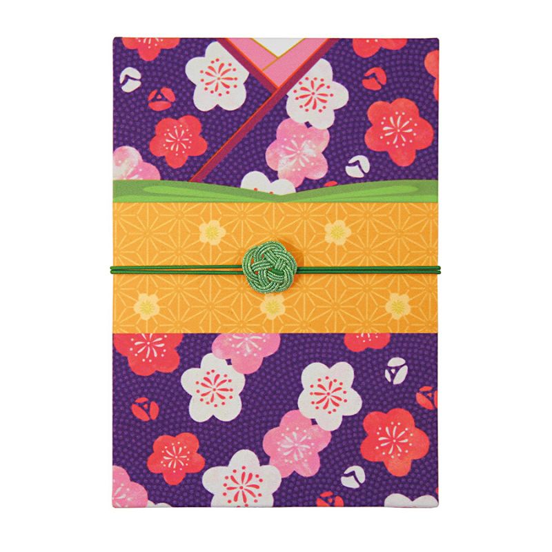 Carnet de notes japonais motif Kimono- TATEWAKINI SUZU