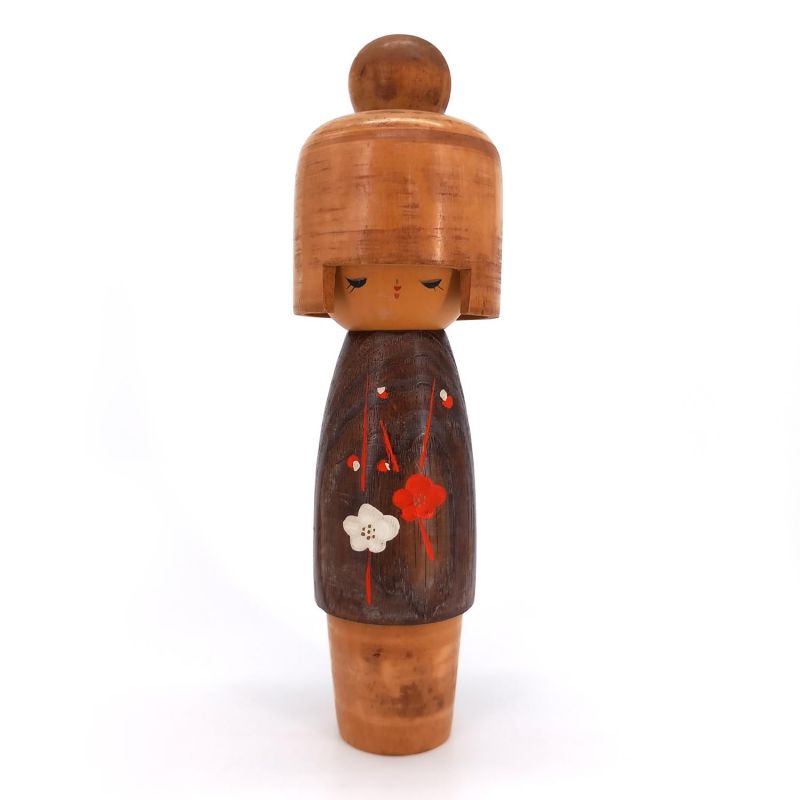 Muñeca japonesa de madera, KOKESHI VINTAGE, 23cm