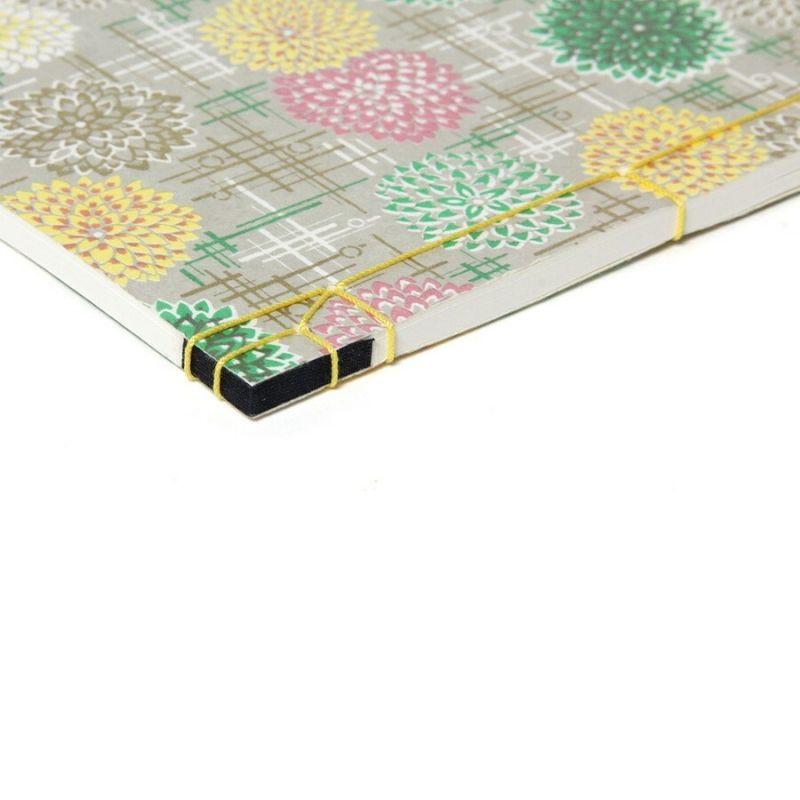 Japanese notebook Chrysanthemum pattern - KIKU