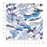 grande feuille papier japonais, YUZEN WASHI, blanc, motif Hanayose