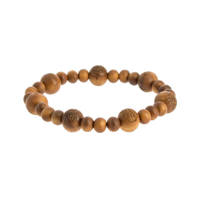 Bracelet-mala Nenju Bonne Fortune Santal