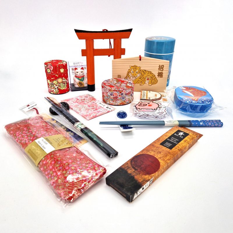 Kyoto Box, caja de regalo de artículos japoneses "Viaje a Kioto"