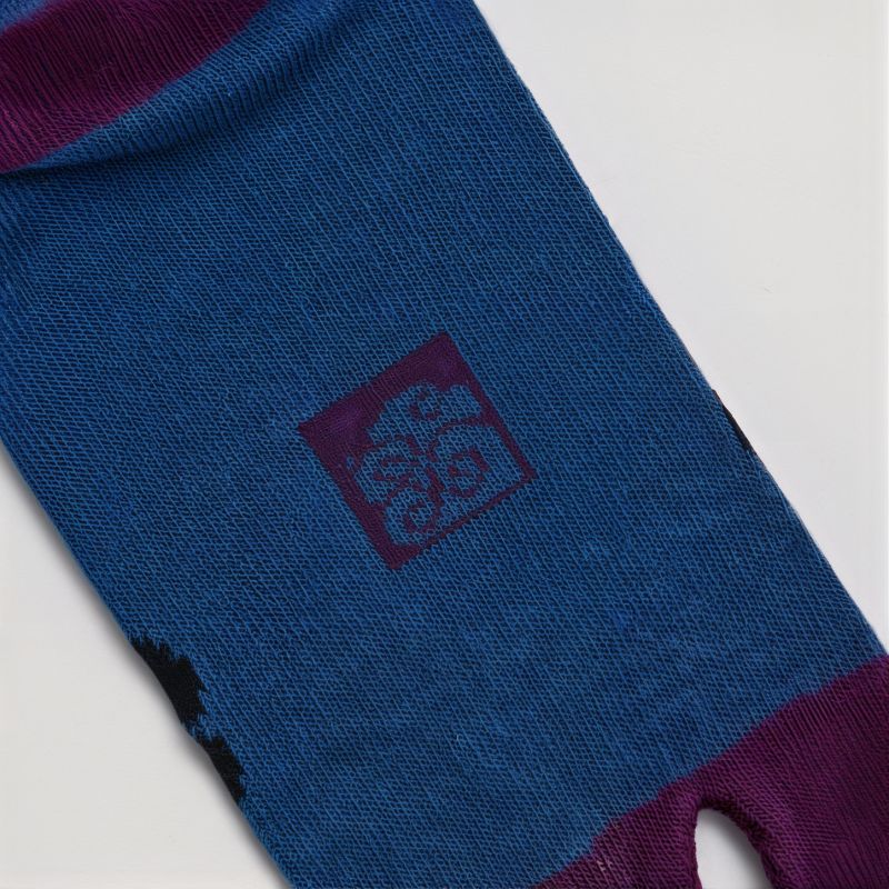 Japanese Tabi Socks, Japanese Tabi Socks, Blue, Walking in the Sky, 23-25 ​​cm