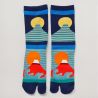 Chaussettes japonaises tabi, mont FUJI, 23-25 cm