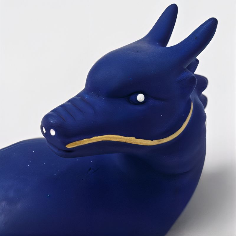 Ornement de dragon, bleu, RYU, 6 cm