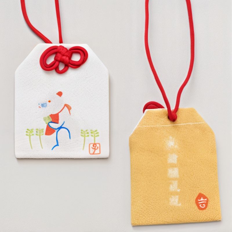 Amuleto japonés Omamori - signo chino de la Rata