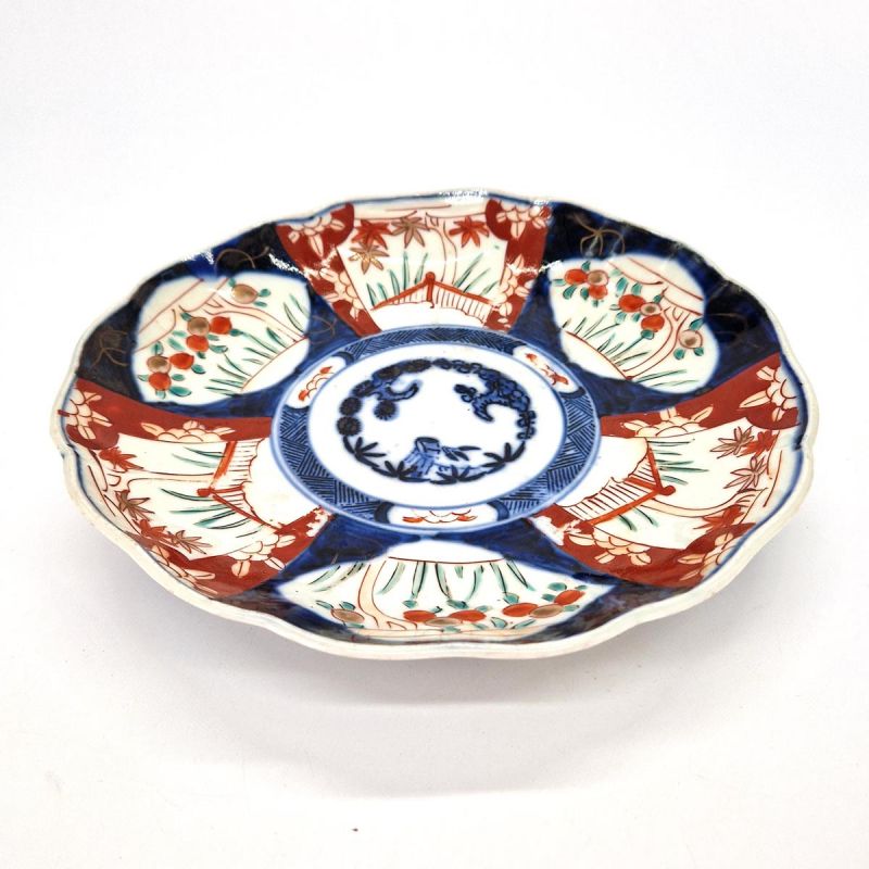 assiette ronde japonaise vintage, imari fin 19eme/début 20eme siecle