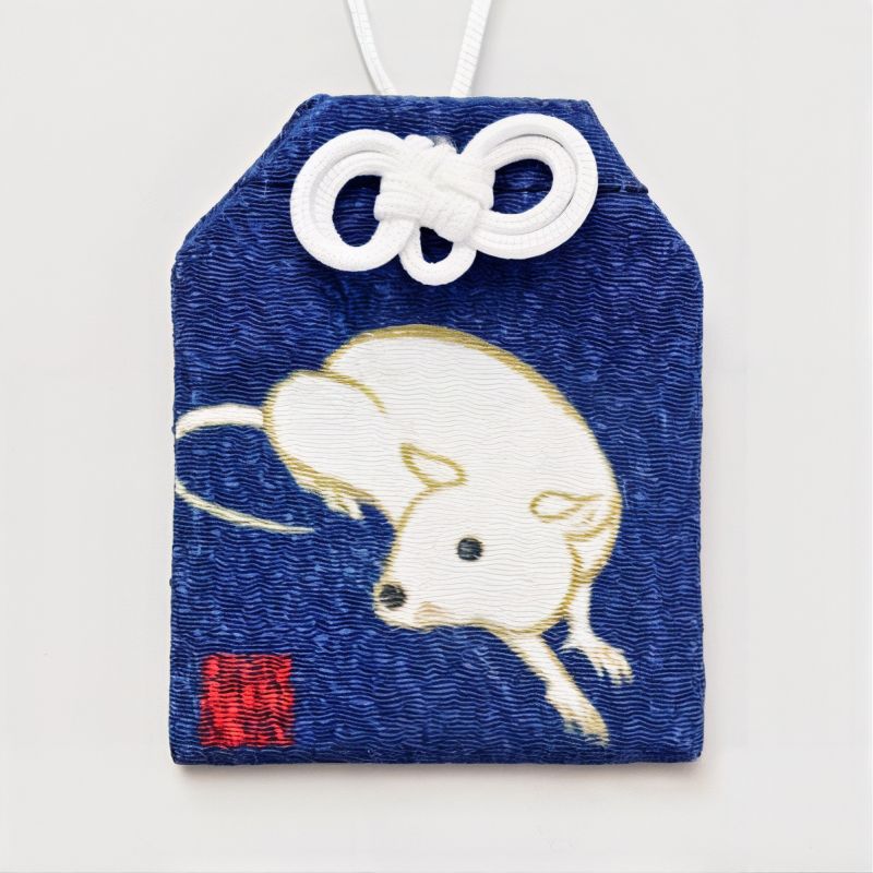 Amulette japonaise Omamori Ki-Yan- signe zodiaque chinois du Rat