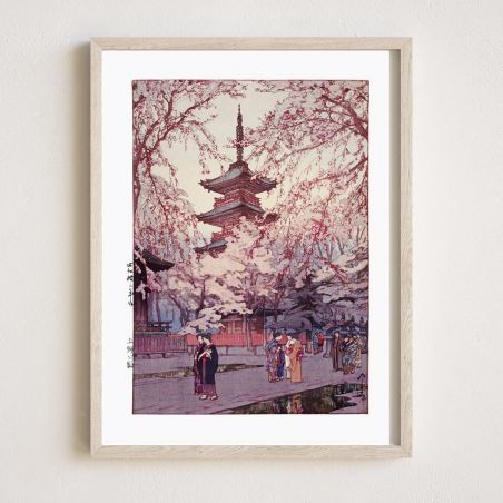 Japanese print, Ueno Park, Uenokōen, YOSHIDA HIROSHI