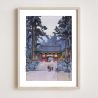 Japanese print, Toshogu Shrine, YOSHIDA HIROSHI