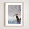 Japanese print, Kingfisher, OHARA KOSON